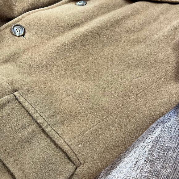 Vintage 1960's J. Press Long Polo Coat Amalgamated Union Tag Camel Hair - Picture 13 of 13